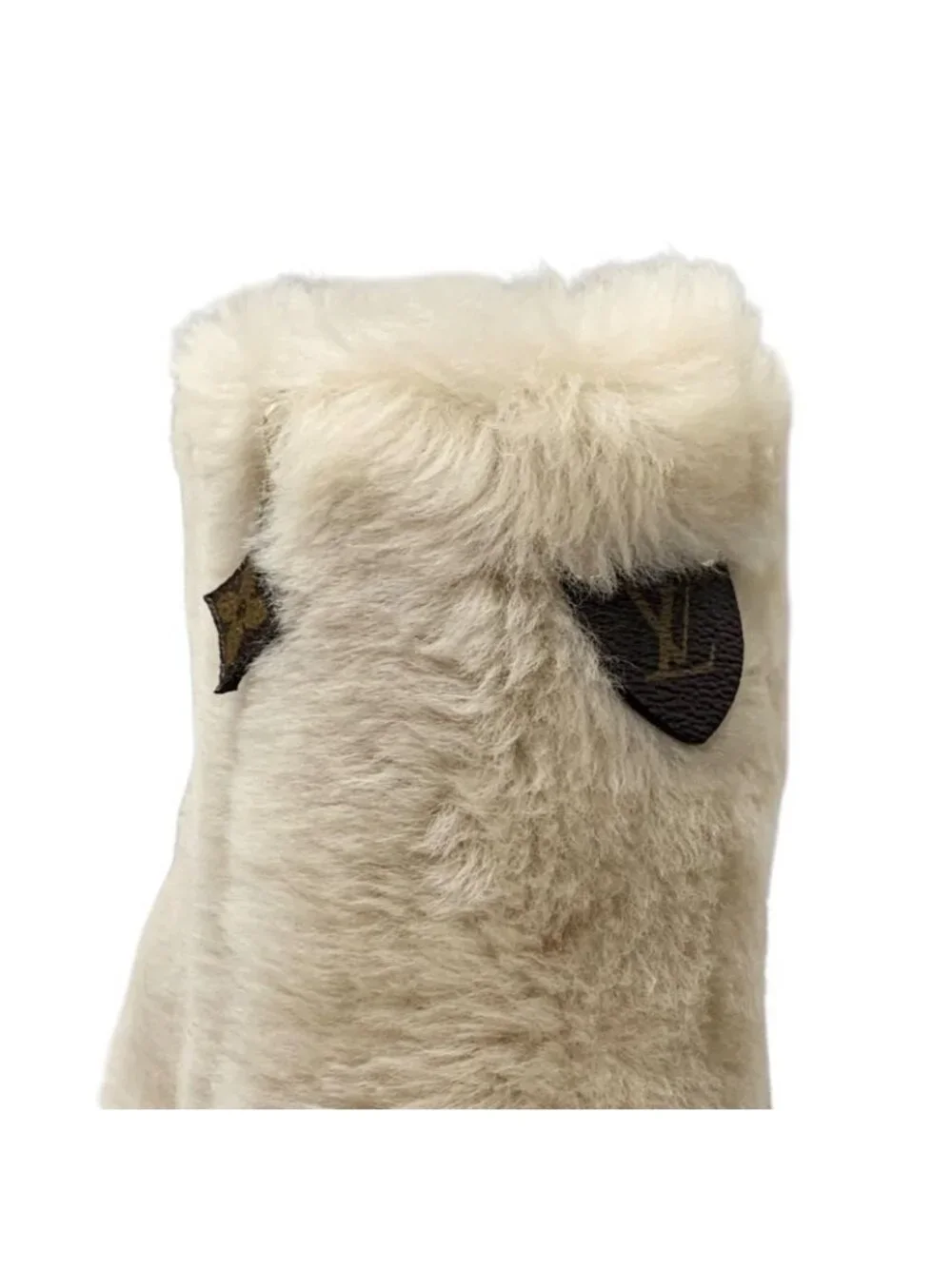 Louis Vuitton Silhouette Line Monogram Boots Short Shoes Fur Leather - Picture 9 of 9